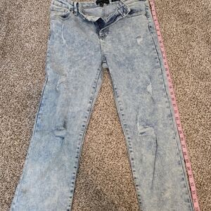 Kendall + Kylie Light Wash Distressed Women's Jeans